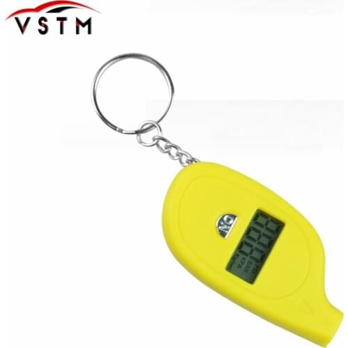 Colorful Mini LCD Digital Tire Tyre Keychain Air Pressure Gauge For Car Auto Motorcycle Low Price