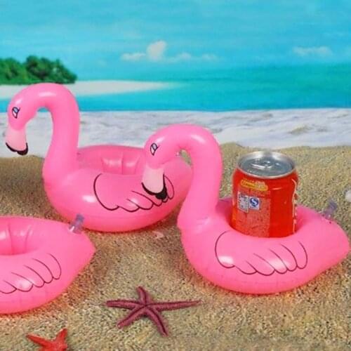 Flamingo Drink Holder Inflatable Swim Pool Spa Kids Float Toy Party Favor gift hot sale