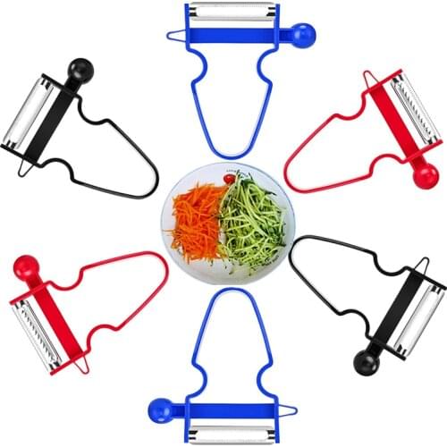 3 Pieces Magic Trio Vegetable Peeler Slicer Potato Carrot Grater Julienne Peeler Fruit Vegetable Cutter Slicer for Home Kitchen