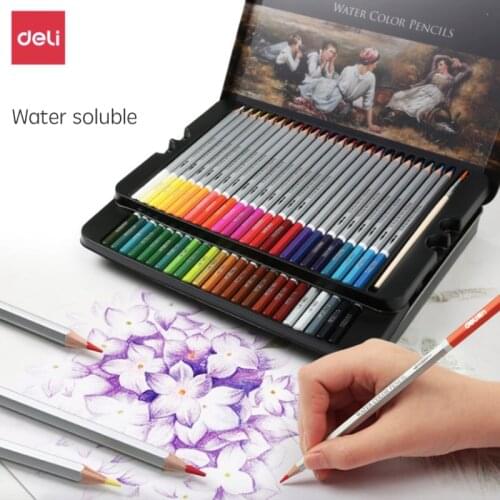 24/36/48 Colors Pencil Set Water Color Wax Pencils Pens Pastel For Drawing Painting Stationery School Art Supplies Lapices