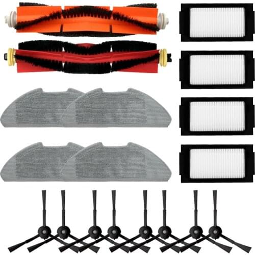 Main Roller Brush Side Brushes HEPA Filter Kit for Xiaomi Mi Robot Mijia PRO Vacuum Cleaner Mop Cloth Rag Filters Parts