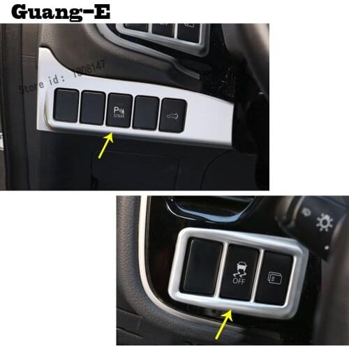 Car Sticker Styling ABS Chrome Front Head Fog Light Switch Button Trim Frame Lamp 2pcs For Mitsubishi Outlander 2016 2017 2018