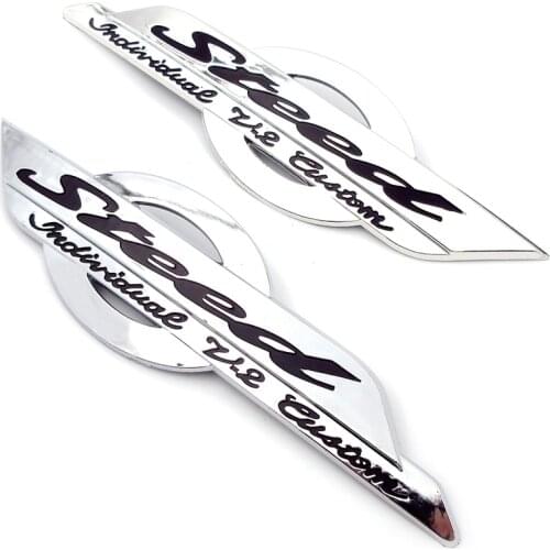 2Pcs Fuel Gas Tank Emblem Badge Decoration 3D Decals Stickers Motorcycle Petrol Cover For Honda Shadow Steed VLX 400 VT600C -gee