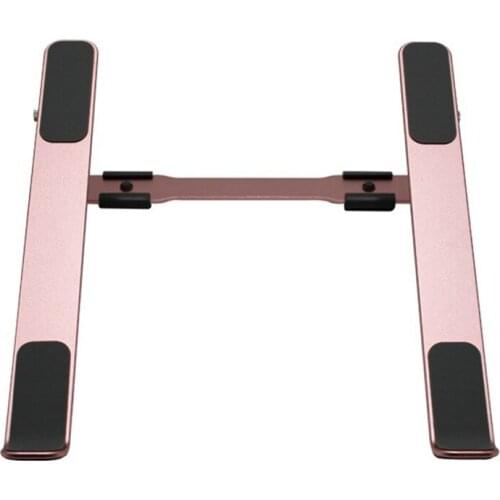 Laptop Stand, Adjustable, Portable Foldable Stand, Aluminum 11-17.3 Inch Laptop Stand, (Rose Gold)