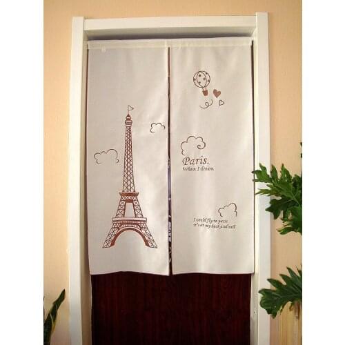 Half-curtain Embroidered Valance Partition Fashion Paris Eiffel Tower Curtain for Kitchen Cabinet Door Free Shipping A-69