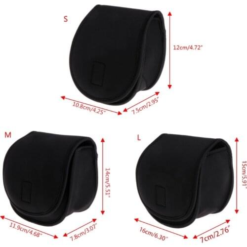Fishing Reel Bag Protective Case Cover for Drum/Spinning/Raft Reel Pouch Cover F2TC