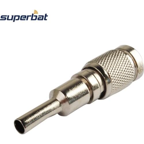 Superbat 75 Ohm 1.0/2.3 Plug Straight Crimp Attachment for RG178 Cable RF Connector