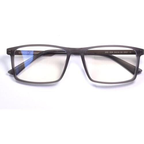 Titanium Glasses Men Handmade Acetate Satin Matte Black Classic Square Prescription Eyeglasses Frame Crystal Navy Blue Business