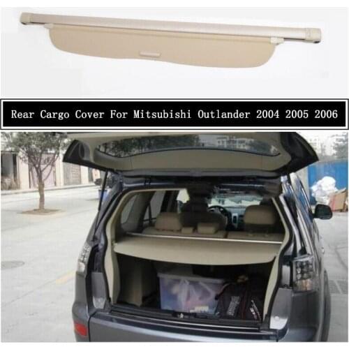 Rear Cargo Cover For Mitsubishi Outlander 2004 2005 2006 Partition Curtain Screen Shade Trunk Security Shield Auto Accessories