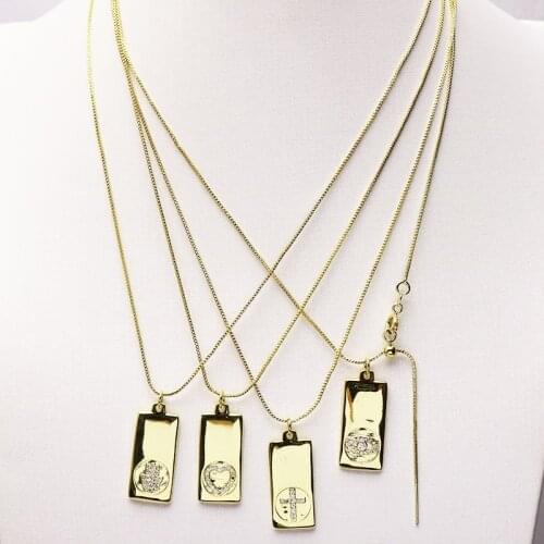 10 Strand Retangle charms necklace jewelry accessories women Gift for women necklace for women New design 7265