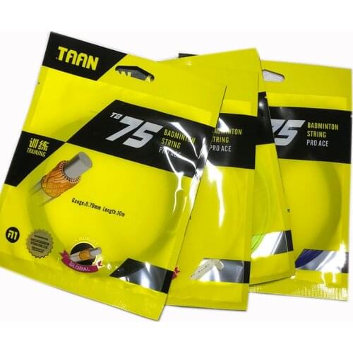 10pcs TAAN PRO ACE BT75 Badminton Racket String Durable Training String Badminton Racquet TB75 0.70mm 10M