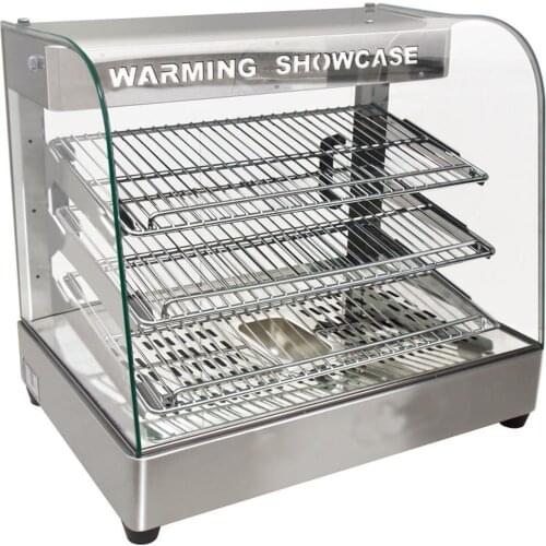 3 Layer Electric Glass Food Warmer Display Showcase Ce Approved Heating Warming Cabinet