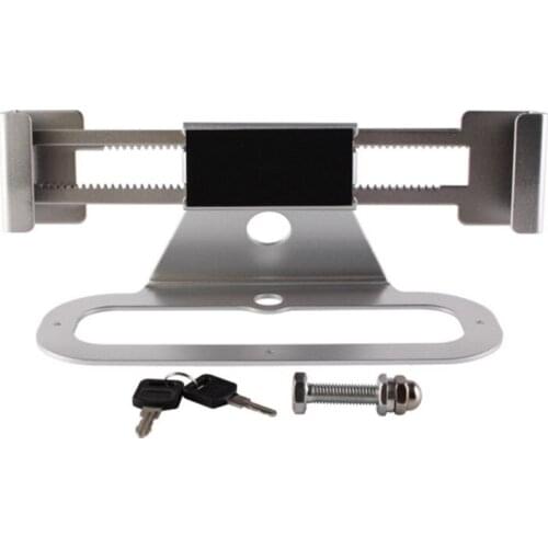 6 Pcs/pack ) Metallic Stretch Laptop Security Display Stand Notebook Computer Desk Mount Anti-Theft Lock For All Kinds Laptops