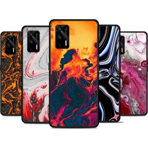 Lava Abstract Pattern For Realme 8 GT Neo Flash Edition Explorer Master Q3 Pro Narzo30 C21 C20 C11 C20A C21Y Phone Case
