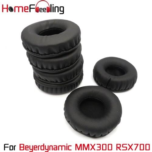 Homefeeling Ear Pads For Beyerdynamic MMX300 RSX700 Earpads Round Universal Leahter Repalcement Parts Ear Cushions