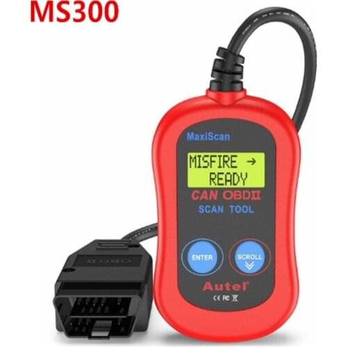 Autel MS300 OBD2 Scanner Car Code Reader, Turn Off Check Engine Light, Read&Erase Fault Codes, Check Emission Monitor Status CAN
