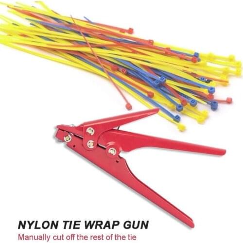 Automatic Tension Nylon Zip Cable Tie Pliers High Carbon Steel Clamp Gun Tool Portable Fastening Strapping Cutting Gadgets