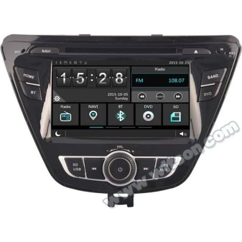7" Capacitive Touch Screen Car DVD for Hyundai Elantra 2014-2015 & Avante 2014-2015 with Tire Pressure Monitoring System Support