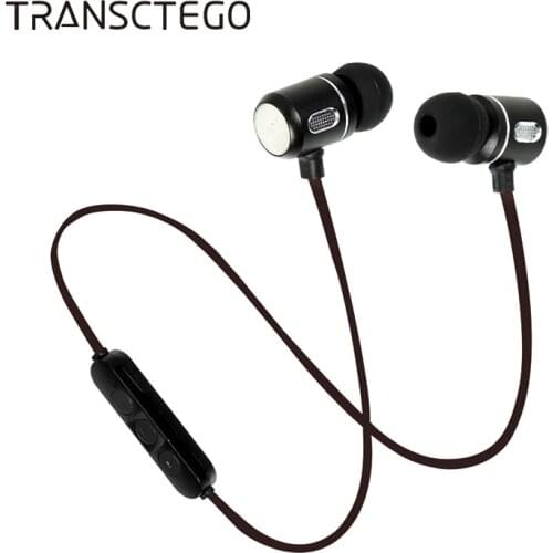 Wireless bluetooth headset magnetic absorption of neck of the ear stereo heavy bass running phone earphone battery life