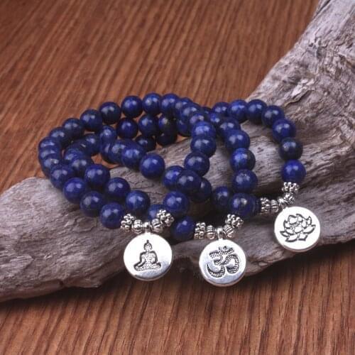 1pcs 8mm Lapis Lazuli Bracelet