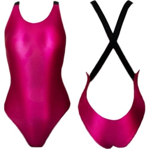 XCKNY Japanese high fork slim competitive swimming hot spring fun professional one-piece size sexy swimsuit Bathing suit tights