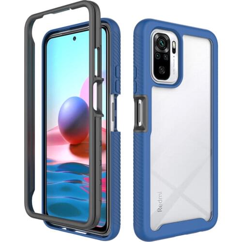 Redmi Note10 4G Crystal Case 360 Protect Shockproof Bumper Shell for Xiaomi Redmi Note 10 Pro Case Note 10S 10 S Back Panel Capa