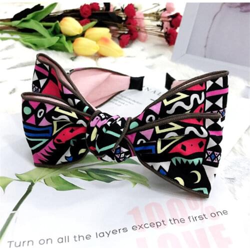 Double Layer Big Bow Headbands For Women Hair Accessories Korea Headband for Girls Hairbands Head Wrap