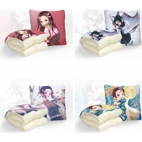 IVYYE Kimetsu no Yaiba Anime Customized Foldable Quilt Summer Decoration Bed Home Throw Pillow Air Condition Blankets Unisex NEW