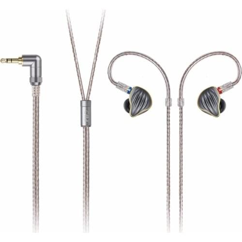 FiiO FH5 Metal Case Knowles Detachable Cable MMCX Design Quad Driver Hybrid HIFI Earphone 3.5mm for iOS and Android Computer PC