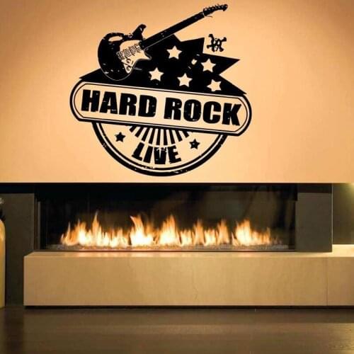 Fashion Music Wall Stickers for Background Living Room Vinyl Wallpaper Art Home Decals Poster Decor Murals YY158