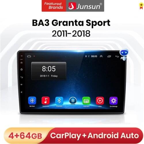Junsun V1 Android 10 AI Voice Control 4G wifi DSP Car Radio Multimedia For LADA Granta 2011-2018 Navigation GPS
