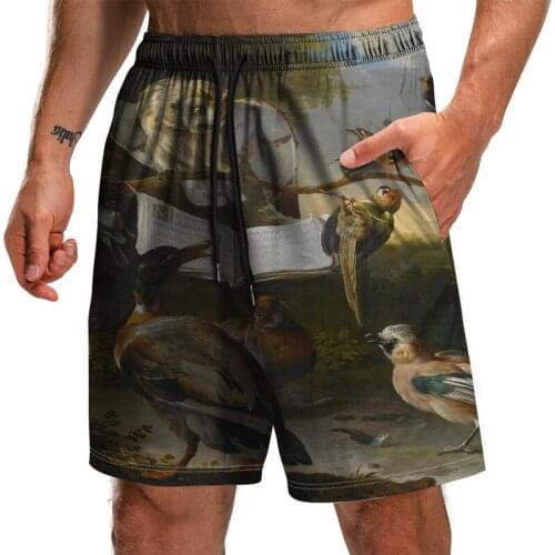 18 Style Mens Beach Pants Swimming Trunks 3D Oil Painting Digital Print Sports Surf Shorts Fashion Quick Dry Casual Pants S-6XL
