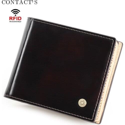 Men Wallet RFID Anti-theft Brushed Leather Mens Wallet Multifunctional Large Capacity Horizontal Mens Bag