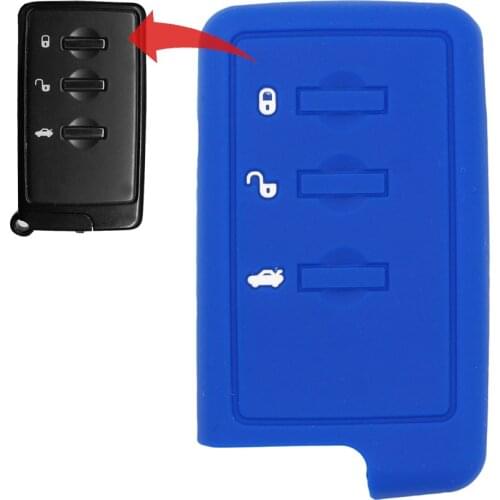 MICOCHE Soft Hand-Feel 3 Buttons Silicone Car Key Case Cover For Subaru XV Forester Legacy Impreza Mrxsti Outback Auto Key Chain