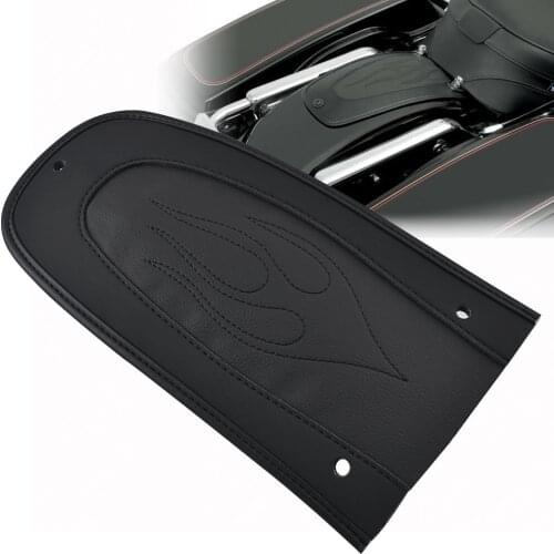 Flame Stitch Leather Rear Fender Bib Cover Pad For Harley Touring Electra Glide Road King Ultra Limited 1996-2008