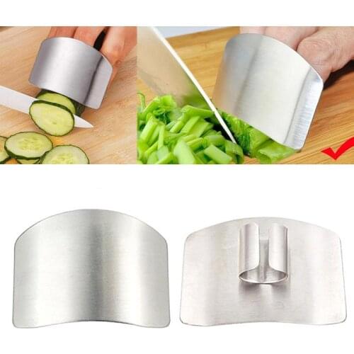 Stainless Steel Finger Finger Guard Vegetable Cutting Finger Protectors Hand Cut Protect Knife Safe Use Creative Kitchen Gadgets