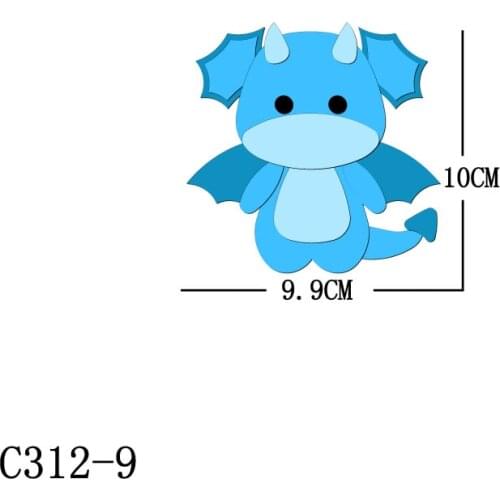 New Dragon Wooden die Scrapbooking C312-9 Cutting Dies