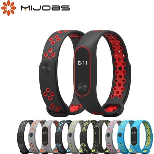 For Mi Band 2 Strap Bracelet Wrist Strap for Xiaomi Mi Band 2 Smart Watch Wristbands Accessories Sport Silicone Strap Dual Color