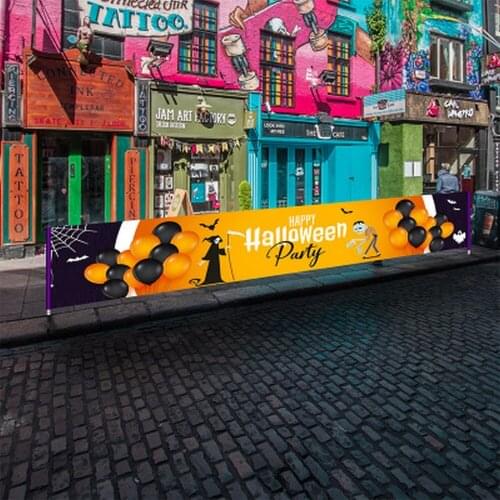 1PCS 300X50CM Christmas Banner Decoration Party Shop Banners Scene Layout Oxford Cloth 420D Christmas Halloween Ornaments New