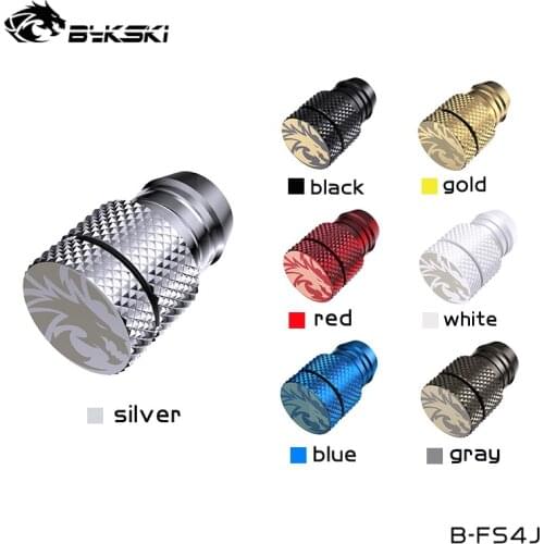 Bykski G1/4" Compatible 13x19MM Soft Tube Sealing Up Lock Water Cooling Plug Computer Accessories Water Cooling Fittings,B-FS4J