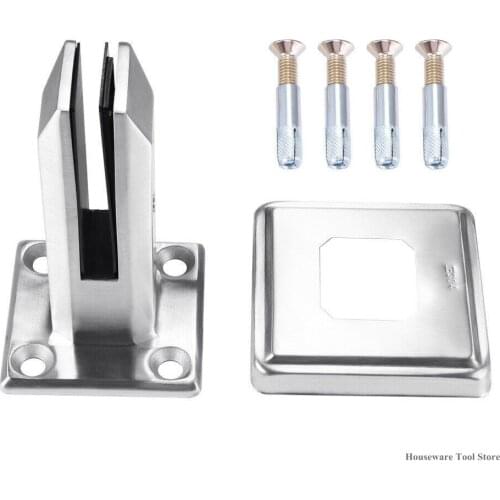 Swimming Pool Glass Clamp Balustrade Balcony Home Garden Bathroom Fence Railing Clip Stainless Steel Glass Clamp Fixed Clip