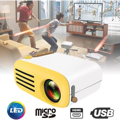YG300 YG320 Upgrade YG200 Mini LED Pocket Projector 1080P Home Beamer Theater HDMI-compatible/USB/AV/TF Video Portable Projector