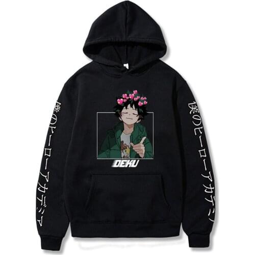 My Hero Academia Printed Hoodies Women/man Harajuku Casual Pullovers Anime Womens Hooded Sweatshirts