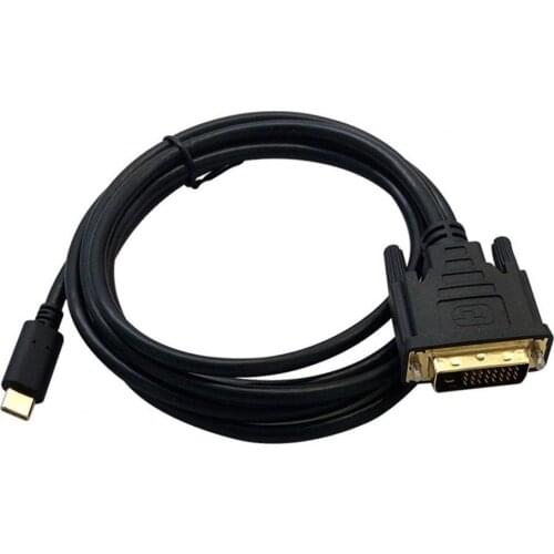 1.8m Portable 4K High-Definition Type-C to DVI Adapter Cable Converter Wire for Computer