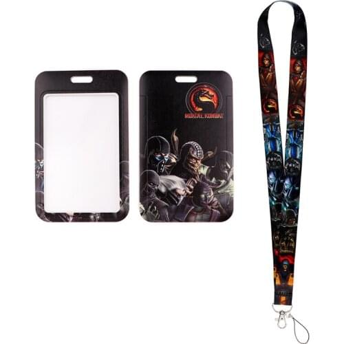 24pcs/lot MD1087 DMLSKY Fashion Cartoon Game Neckneck Lanyard Key ID Card Gym Strap Multifunction Mobile Phone Decoration