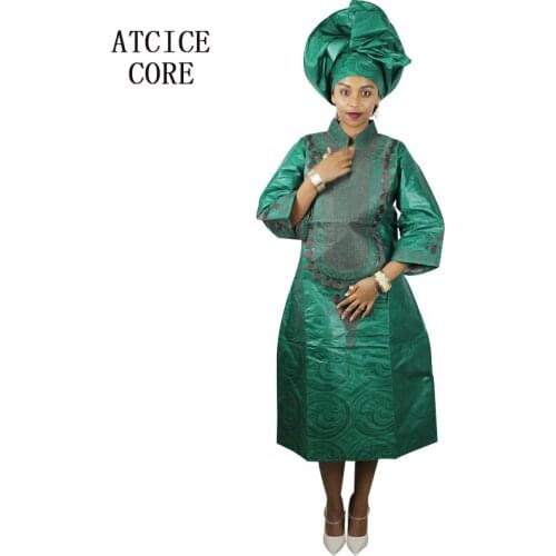 African dresses for women fashion design free shipping 100% cotton african bazin riche dress A142