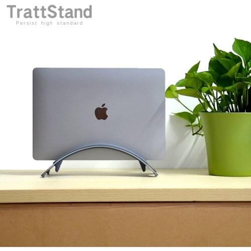 Aluminum Vertical Laptop Stand Space-saving Rack Desktop Erected Holder For Apple MacBook Pro Air 2020 M1 13.3 16 ARM notebook