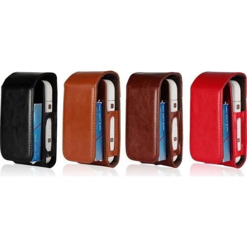 1pcs/lot Retro PU Leather Holder Anti Scratch Protective Cover For iQOS Electronic Cigarette Case