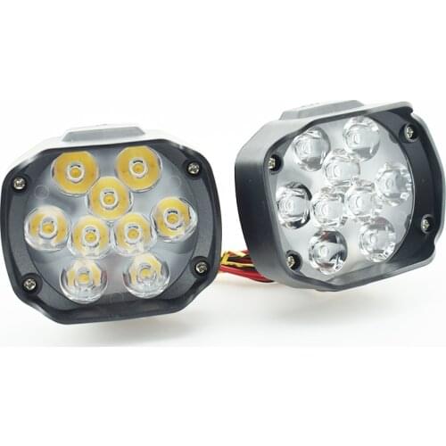 Huiermeimi Motorcycle Headlight Scooter Moto Headlamp Fog Spotlight 12V 24V LED 6500K Motorbike Spot Head Light Working Lamp DRL