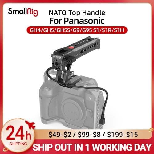 SmallRig GH5 GH5S Camera QR NATO Top Handle with Record Start / Stop Remote Trigger for Panasonic Mirrorless Cameras 2880